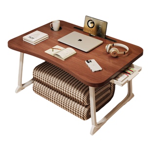 床上小桌子可折叠写作业神器儿童学习书桌阅读桌学生宿舍笔记本电脑桌支架办公桌板卧室飘窗懒人桌炕桌膝上桌