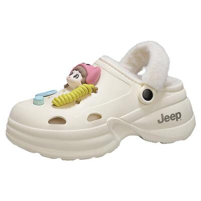 【明星同款】JEEP加绒洞洞鞋女款