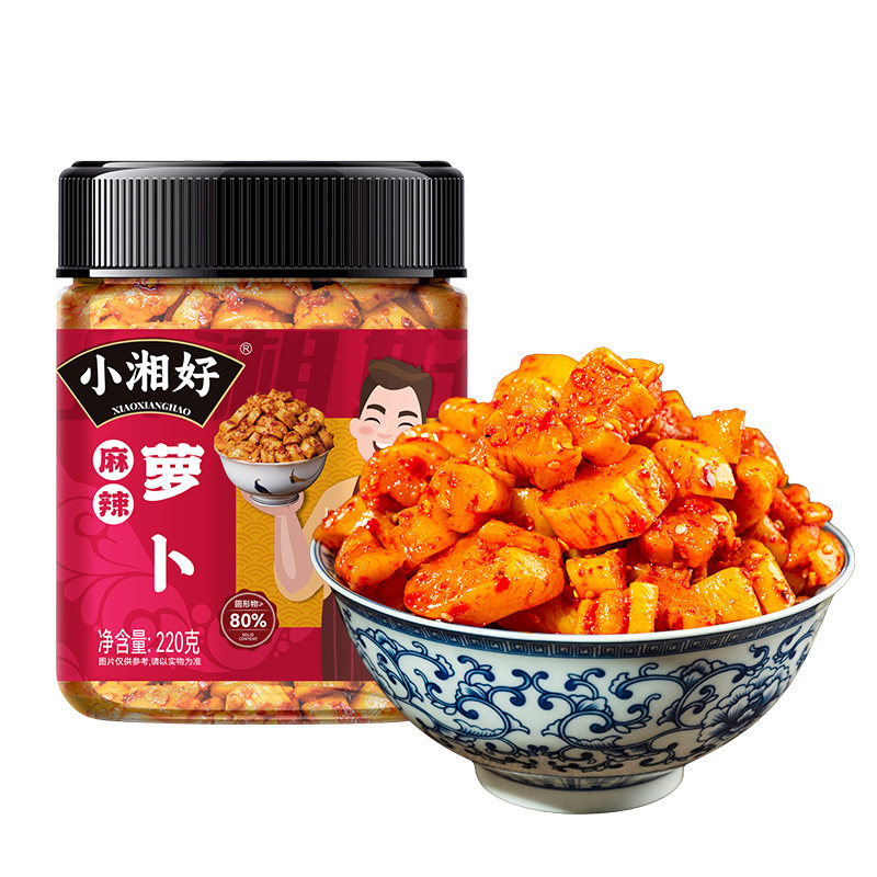 萝卜干下饭菜四川麻辣香脆萝卜丁湖南特产农家学生辣咸菜泡菜酱菜