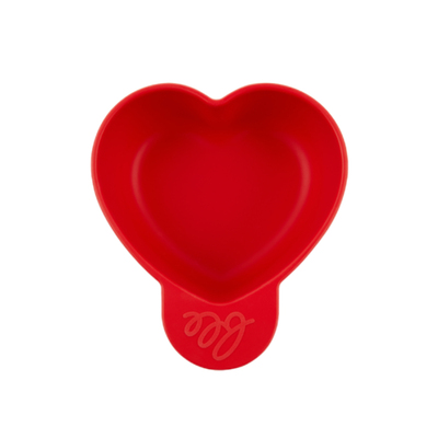 韩国beemymagic儿童硅胶心形碗