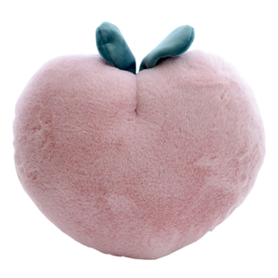 仿兔毛蜜桃子粉色暖手抱枕少女心午休珊瑚绒毛毯二合一两用靠枕