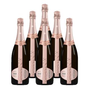 Chandon 夏桐桃红起泡酒传统工艺天然高泡葡萄酒粉红 750ml 6瓶
