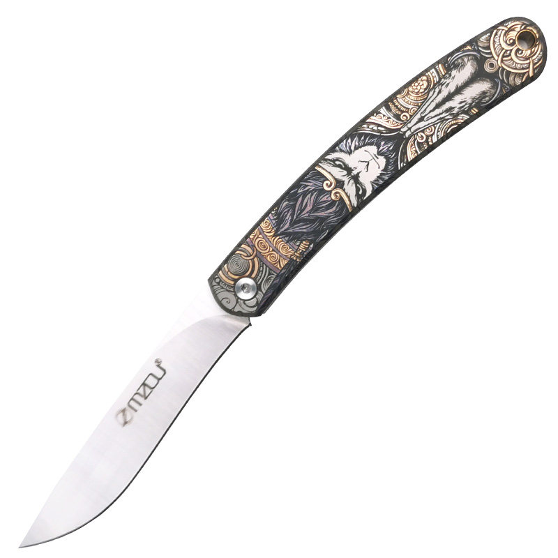 M390粉末钢折刀佛魔雕刻高硬蔬果刨丝器/瓜果刀