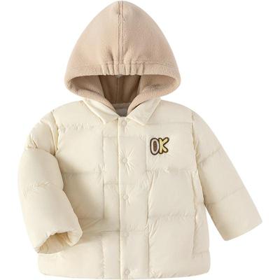 巴拉巴拉宝宝羽绒服男童女童轻薄外套冬季装新款童装婴儿中长小孩