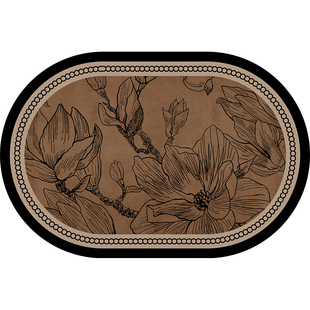 硅藻泥脚垫家用中古风浴室厕所吸水地垫卫生间耐脏门口速干防滑垫