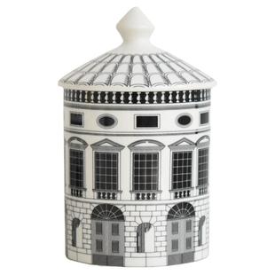 高级感现代风艺术样板房间书柜软装饰品摆件黑白建筑收纳罐摆设