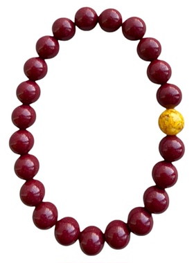 天然高含量97紫金朱砂手串本命年