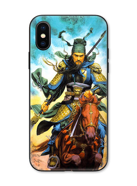 苹果iPhoneX浮世绘三国关羽关公