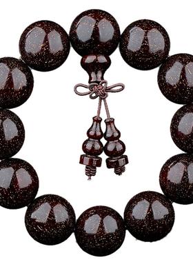 星玺孤品印度小叶紫檀爆满佛珠