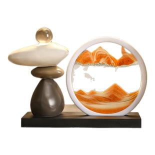 时来运转红酒架酒柜摆件餐边电视柜流沙画家居客厅酒托杯架装饰品