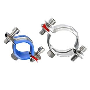 304不锈钢带螺母管支架抱箍管夹工程用管道电缆煤气管道管卡卡箍