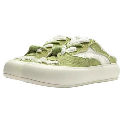 李宁泡芙Mule板鞋新款半包透气潮流休闲百搭厚底鞋子女鞋AZGU014