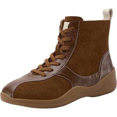 Bata休闲靴女2025冬季商场新款时尚低跟加绒运动拳击靴ALI71DD5