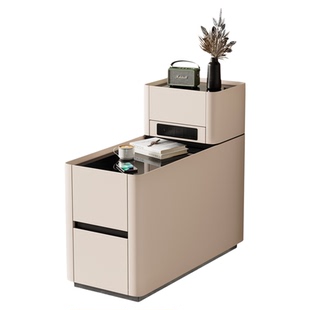 2025新款落地沙发边柜轻奢高级感实木小型夹缝简约现代边几侧边柜