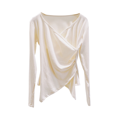 中国舞形体服秋冬款v领长短袖