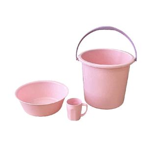 开学季住宿生洗漱套装塑料加厚耐用水桶洗脸盆学生宿舍用洗澡用品