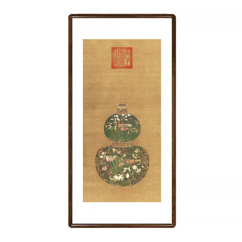 宋代美学葫芦花瓶新中式装饰画