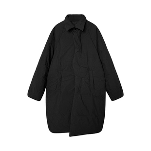 LUNA“暗黑大袍子”鹅绒大被子马J拉翻领加厚长款鹅绒羽绒服