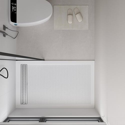 加厚加大淋浴房底盘防水防滑耐刮人造石方形干湿分离淋浴底座批发