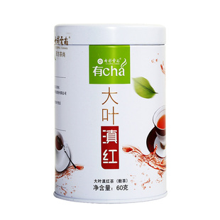 七彩云南 大叶滇红 散茶 罐装60g 官方正品大叶种滇红茶散茶