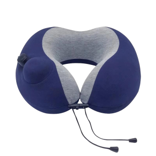 按压充气u型枕护颈旅行便携坐车飞机睡觉神器颈椎脖枕午睡u形枕头