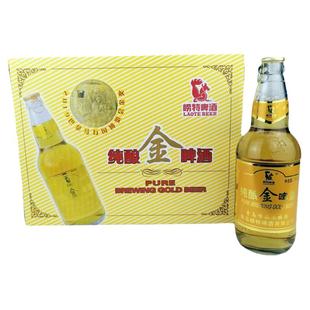 崂特啤酒金啤金质啤酒500ml*12瓶产地崂山泉水酿造
