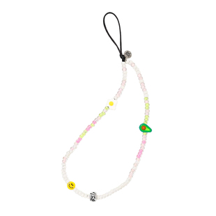 String Ting 法式早餐手机链适用于iPhone便携挂链挂绳腕带配件串珠链条牛油果煎蛋笑脸ins个性时尚明星st