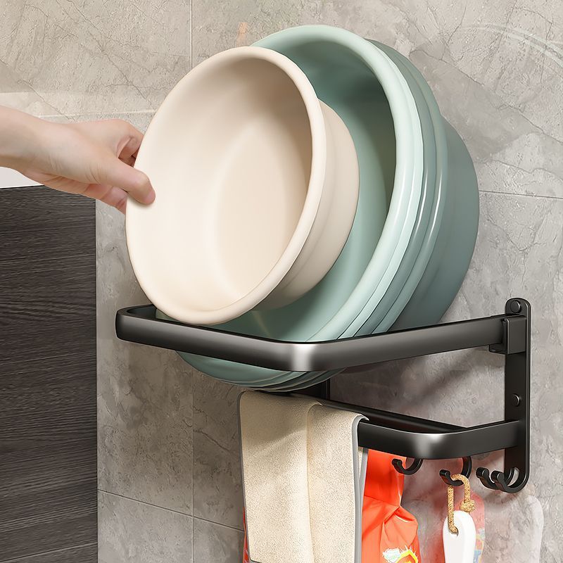 脸盆收纳架卫生间壁挂免架置物架盆放厕所浴室洗手间打孔盆子神器