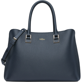 金利来牛皮女包新款时尚大气单肩斜挎包女士真皮手提手拎包大容量