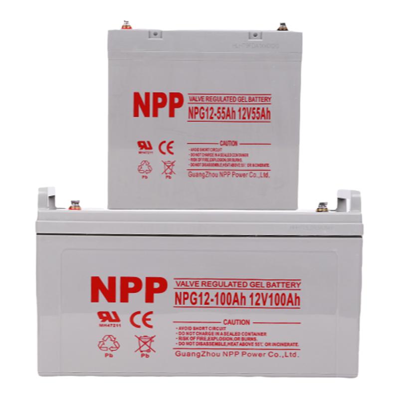 耐普NPP太陽(yáng)能膠體蓄電池12v100ah150家用大容量120安ups房車路燈