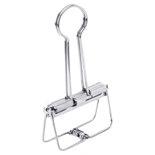 不锈钢镂空长尾夹304食品级大号燕尾夹中号文件夹试卷夹小号夹子