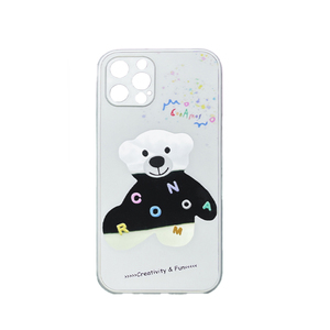 ConAmor《镜子小熊》韩国iPhone13Max手机保护壳适用苹果12Pro