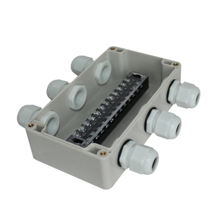 监控户外防水接线盒带端子abs塑料电源电缆室外密封三通分线盒子