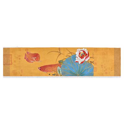 名家手绘工笔花鸟画金龙鱼