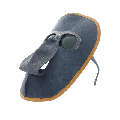 包邮新型牛皮电焊脸部防护面罩