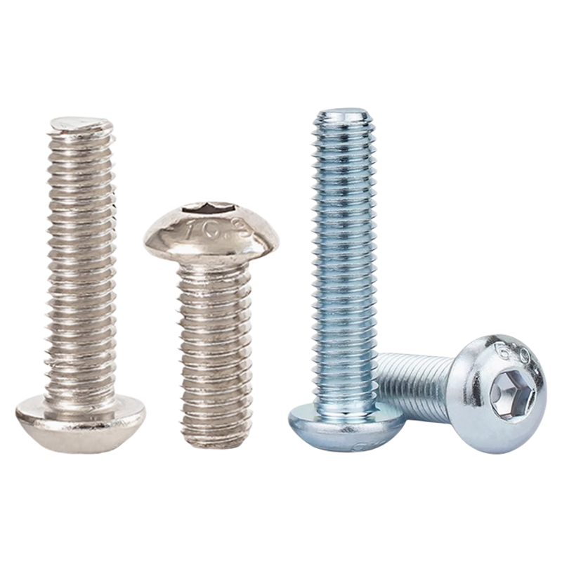 10.9级半圆头内六角螺丝ISO7380高强度盘头螺钉镀锌镀镍m3m4m5m6