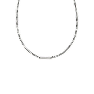 【自营】Armani阿玛尼项链LOGO系列质感高级ID男士潮流轻奢古巴