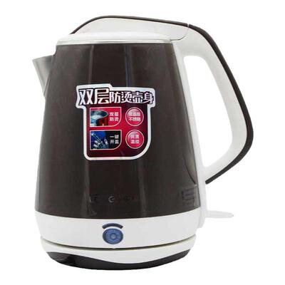龙集双层防烫静音快速开水壶