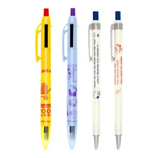 sunstar太阳星Snoopy史努比系列0.5mm多功能笔黑红圆珠笔+自动铅笔按动出芯学生书写标注印花