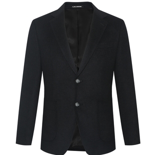 【羊毛单西】利郎官方休闲西服男士格子单西2025秋季新款西装外套