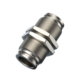 TWSNS台匠山耐斯气管PM隔板直通二通对插快速金属接头4/6/8/10/12