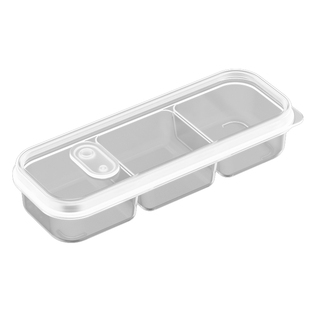 窄缝冰箱分格保鲜盒分装冰箱冻肉家用冷冻食品级二三分隔收纳盒子
