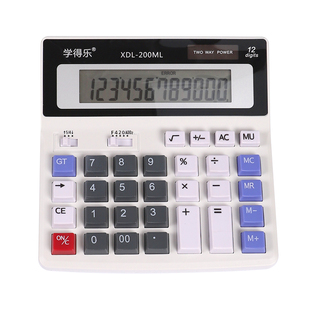 计算器办公用财务会计专用带语音款大按键12位高清大屏幕商用计算机电池太阳能双电源大学生多功能便携计算器