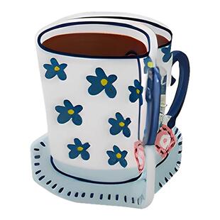 OSEWAYA抓夹可爱少女儿童发饰法式下午茶杯具鲨鱼夹精致迷你发卡