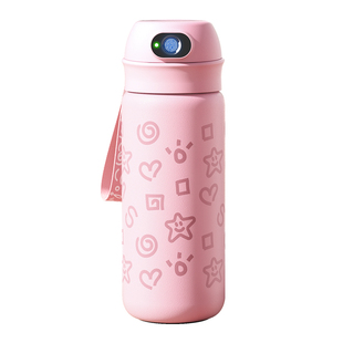 ONEDAY智能指纹锁保温杯女生男学生上学专用儿童吸管新款密码水杯