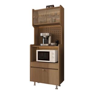 实木餐边柜靠墙一体咖啡机柜置物柜客厅家用侧边窄柜储物柜茶水柜