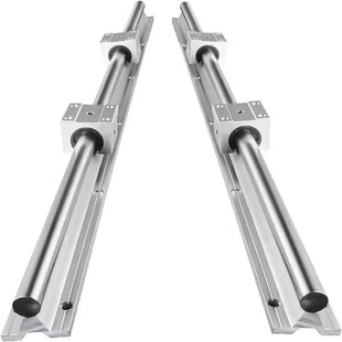 SBR导轨滑轨滑块套装直线高精密木工锯台推台铝托圆柱光轴套装