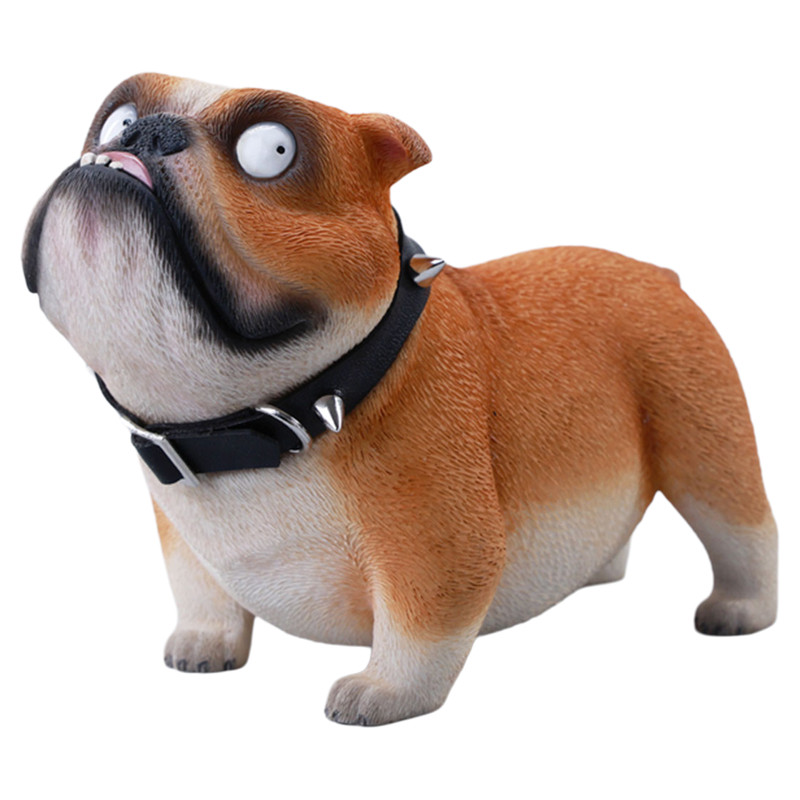 英国斗牛犬仿真英牛小狗摆件周边