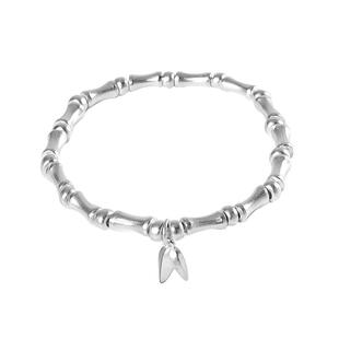 足银9999古法传承竹节手链女节节高升纯银手串手工编织磨砂设计感