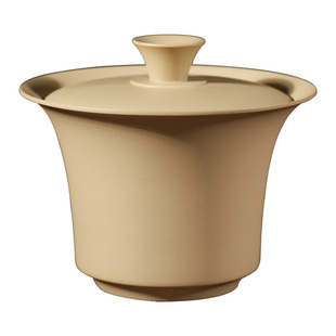 云南建水紫陶盖碗茶杯单个高档非白瓷马蹄三才泡薄胎手抓非坭兴壶